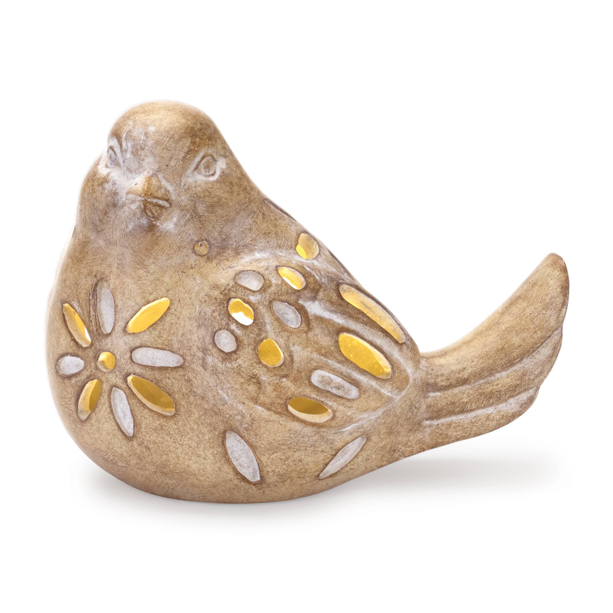 LED Bird Figurines Set